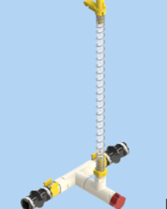 BREATHER,MID-LINE,F/ALUM 450MM FOR 22MM PIPE